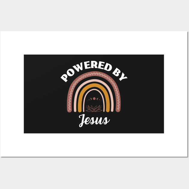 Powered by Jesus Wall Art by Rubi16